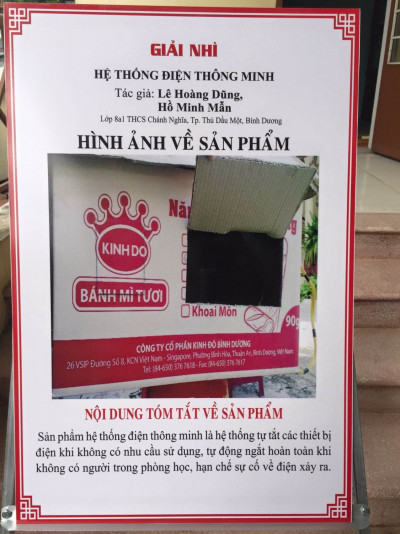 Sản phẩm đạt giải II (Hệ thống điện thông minh)