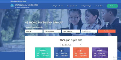 Hướng dẫn nộp hồ sơ Tuyển sinh lớp 6 trực tuyến năm học 2025-2026